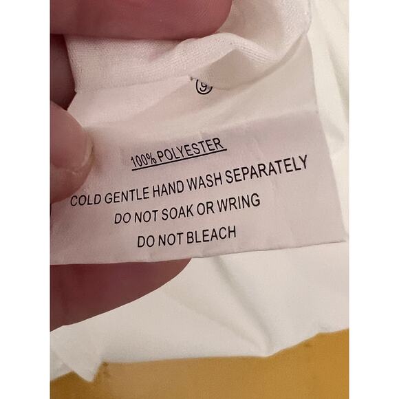 Selfie Leslie Always Dreaming Puff Sleeve V-Neck Mini Dress White Women's M NWT - Picture 10 of 10